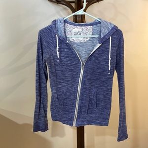 Purple Garage zip up shirt